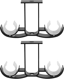 Curtain rod supports, aluminum alloy and plastic curtain rod support SiosSia, double suspension supports for ceiling (black).. Your everyday shopping companion, DIAYTAR NIGERIA offers unbeatable value with nationwide delivery.