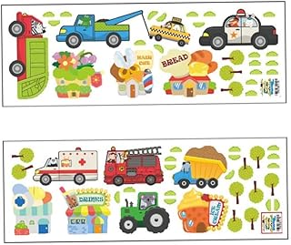 Removable cartoon car design wall sticker for children's bedroom decoration decoration.. DIAYTAR NIGERIA: Where every Nigerian finds affordable products delivered within the week.