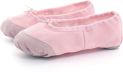 Lyrical Ballet Dance Shoes in pink canvas made of real leather.. Your shopping journey simplified with DIAYTAR NIGERIA's vast selection and budget-friendly shipping.