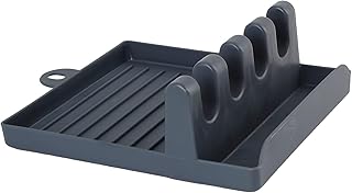 Organizers - Support for hot kitchen battery with drainer - Organizer and storage of kitchen, holder and kitchen forks, non -slip cushion - Blue.. DIAYTAR NIGERIA: The marketplace that brings affordable products to every Nigerian home in under 8 days.