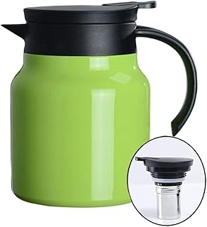 Isolated teapot in a vacuum vacuum 1000 ml with removable tea room mini thermos teapot for coffee with double -wall high capacity with non -slip background for the house and the office - green.. Elevate your shopping experience with DIAYTAR NIGERIA's vast catalog and budget-friendly options.
