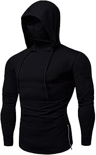 Long sleeve hoodie for men's zubble with mask (color: black, size: xl).. Nigeria's favorite online shopping platform, DIAYTAR offers unbeatable prices and delivery within a week.