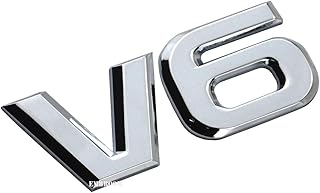 3D metal car insignia sticker with V6 Embroom logo for universal cars and motorcycles (chrome).. DIAYTAR NIGERIA: Where every search leads to affordable products delivered promptly across Nigeria.