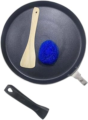 SATRE online and marketing aluminum dosa stove with removable handle, induction base, non -stick stove, frying stove, omelet stove, black color.. Shop with confidence at DIAYTAR NIGERIA, where affordability meets reliability in less than 8 days.