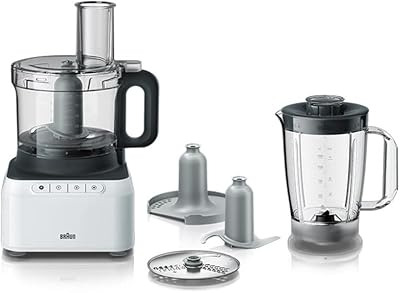 Braun FB 3131, Culinary robot - White, 800 Watts, 1.2 liter blender, 2,1 liter food preparation bowl, 2 speeds with pulse button... Experience hassle-free shopping with DIAYTAR NIGERIA's user-friendly platform and prompt delivery service.