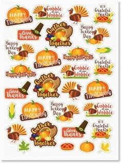 Turkey Talk stickers - Package of 60 stickers for Thanksgiving and Fall children, pumpkin, pilgrim pattern.. Transform your online shopping experience with DIAYTAR NIGERIA's affordable and diverse marketplace.