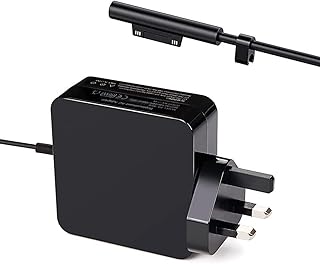 65 W sector adapter for pro surface, mains supply load cable, British socket, replacement charger compatible with microsoft surface pro x/7/5/4, laptop surface, surface book.. DIAYTAR NIGERIA: Your affordable marketplace with reliable 5-8 day shipping across Nigeria.