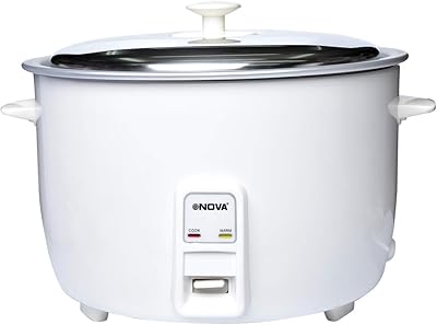 Nova plastic rice cooker, 6 -liter capacity, white color - Model number: NRC977-6.. Shop for everything you need at DIAYTAR NIGERIA, with budget-friendly prices and quick delivery.