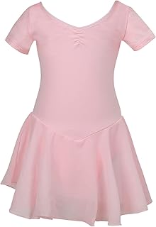Lily's Locker Ballet Dress For Girls Dance Leags with short sleeves with skirt.. DIAYTAR NIGERIA connects you with thousands of products at competitive prices, delivered within a week.