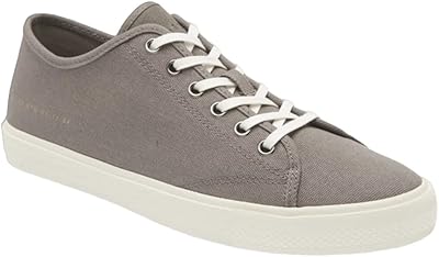 Basse sneakers in canvas theo for men, anthracite/white gray.. Shop the future with DIAYTAR NIGERIA - thousands of products, unbeatable prices, delivery within a week.