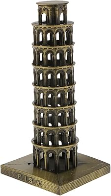 Lilone Home Decor Tour leaning with Pisa (6 inches, ancient bronze).. Shop smart with DIAYTAR NIGERIA, offering a vast product range delivered to your doorstep within a week.