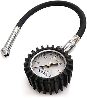 Tiretek 0-60 PSI tire pressure gauge - Truck tire pressure pressure pressure gauge, car, motorcycle and SUV with flexible air caliper and Ansi B40.1 precision.. Explore limitless products on DIAYTAR Nigeria — at the lowest prices.