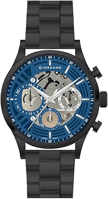 Black dial multifunction watch for men-GD-1176-55, bracelet.. DIAYTAR NIGERIA: Bringing the marketplace to every Nigerian with affordable prices and quick delivery.