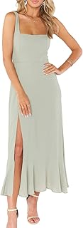 Elegant split dress for women's square collar with mid-length ruffles.. Shop confidently on DIAYTAR Nigeria — everything you need, delivered quickly.