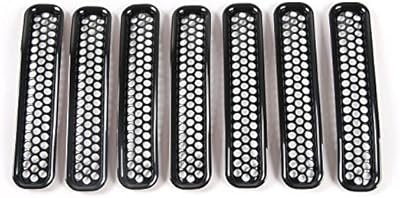 The White Shop Ensemble of 7 pieces, red, grille for honeycomb calendre, compatible with Jeep Wrangler JK 2007-2017.. With DIAYTAR Nigeria, everything is within reach — and within budget.