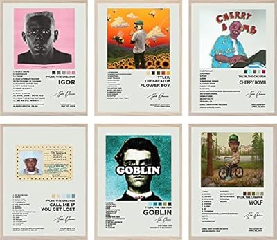 JLRSN Limited edition "Tyler The Creator" 6 pieces set of wall posters on canvas for decoration.. Looking for a deal? DIAYTAR Nigeria has thousands waiting for you.