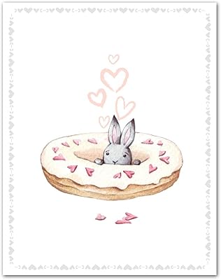 TJ Originals Rabbit Design Mural Art For Children - Without Frame, Size 11 x 14 inches, Cute rabbit print - Excellent gift for family and friends.. From fashion trends to home essentials — find it on DIAYTAR Nigeria.