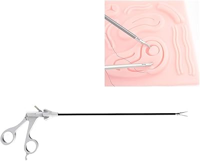 Curves forces endoscopic exercise of medical education scissors in stainless steel for training.. DIAYTAR NIGERIA: Where shopping dreams become reality with budget-friendly prices and prompt delivery.