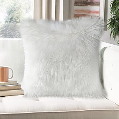 Home luxury cushion in soft fleece, decorative pillowcase, without cushion, 18 "x 18" (white).. Shop across boundaries at DIAYTAR NIGERIA and enjoy budget-friendly nationwide delivery within the week.