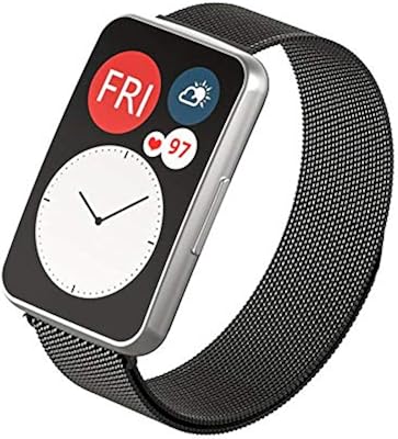 Dado Milano replacement bracelet compatible with the Huawei Fit watch, stainless steel bracelet.. DIAYTAR NIGERIA: Where every click leads to affordable purchases delivered promptly to your door.