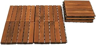 Yatai wooden floor tiles, 31 x 31 x 2.5 cm, wooden floor tiles, desk tiles, house tiles, garden tiles, 10 pieces.. DIAYTAR NIGERIA: Connecting Nigerians with their needs through our affordable and diverse marketplace.