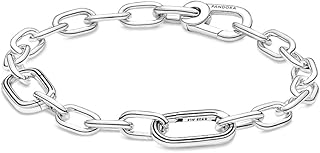 Pandora meal meal chain bracelet in Sterling silver for medallion charms.. DIAYTAR NIGERIA revolutionizes online shopping with competitive prices and reliable 5-8 day delivery.