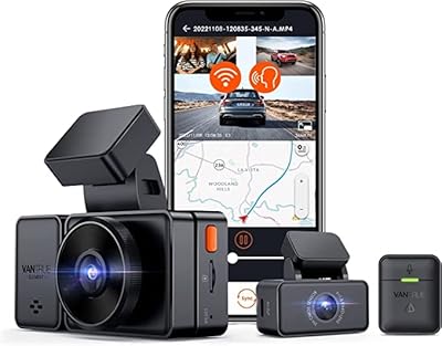 WiFi Vantrue E3 2.5K dashboard camera at 3 channels, 1944p + 1080p + 1080p front and rear, 3 -lane car camera with GPS, voice control, IR night vision, wireless controller, 24 -hour parking mode, 412 GB support... Discover a world of affordable shopping with DIAYTAR NIGERIA's vast marketplace delivered to you in days.
