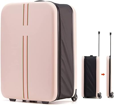 Foldable, stretch, light, durable, four -wheeled side, large -capacity travel bag for girls and women (24 inches), pink travel bag, pink travel bag, pink.. Shop with confidence on DIAYTAR Nigeria — quality products and timely delivery.