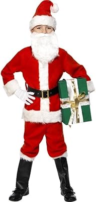 Santa Claus Costume and Beard Deluxe Smiffys.. With DIAYTAR Nigeria, your wishlist becomes reality, fast.