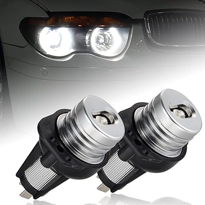 Maxhawk Lot of 2 Angel Eye Halo LED bulbs for ring marker compatible with BMW E90 E91 Prefacelift 3-series 2006-2008 6 W 7000 K Xenon White, Lot of 2.. Need it fast? DIAYTAR Nigeria ships in just 5 to 8 days nationwide.