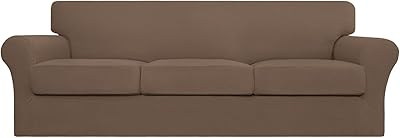 Easygong expandable sofa cover, 4 rooms, oversized sofa cover, washable 3 separate sofa covers, elastic furniture protection for pets and children (brown, oversized sofa).. Experience the ultimate in shopping convenience with DIAYTAR NIGERIA's vast catalog and 5-8 day delivery.