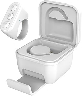 AMP TIK TIK RING PAGE FLIP - Bluetooth wireless remote control with video scrolling button with reloadable loading case for iPhone, iPad, iOS, Android (White).. DIAYTAR NIGERIA: Where value meets variety with reliable nationwide delivery in under 8 days.