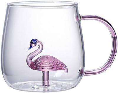 Pink Flamant Crystal Cup.. DIAYTAR NIGERIA revolutionizes online shopping with competitive prices and reliable 5-8 day delivery.