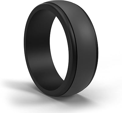 Popchose silicone wedding ring, silicone rubber alliance for men, size 7 8 9 10 11 12 13, 1 package, black, metal.. Shopping made simple with DIAYTAR NIGERIA's vast selection and budget-friendly nationwide delivery.