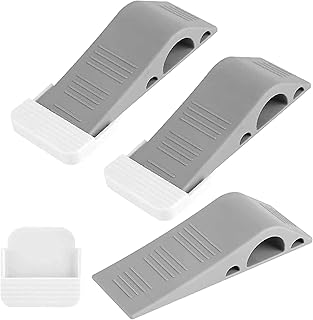 Rubber Home Rubber Door stop, safety door stop for door spaces and prevent locking on all types of floors and robust door clip carpets (3 gray rooms).. DIAYTAR Nigeria: trusted by thousands for fast, reliable delivery.