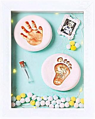 Kit of margoun hands and feet for babies wooden frame with light.. DIAYTAR NIGERIA: Where every click leads to affordable purchases delivered promptly to your door.