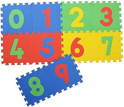 Riddhi Siddhi Industries Colorful Gaming Carpet for children with pop-out figures (0 to 9) Set of 10 pieces (follow) 12 "x 12" each.. DIAYTAR NIGERIA redefines convenience with our diverse marketplace and affordable nationwide shipping.