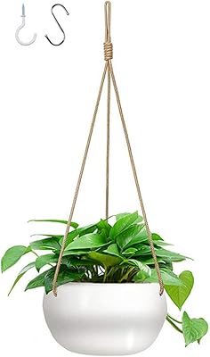 Ceramic hanging pot of modern geometric design 8 inch for interior and exterior.. Shop without compromise at DIAYTAR NIGERIA, where quality, affordability, and quick delivery coexist.