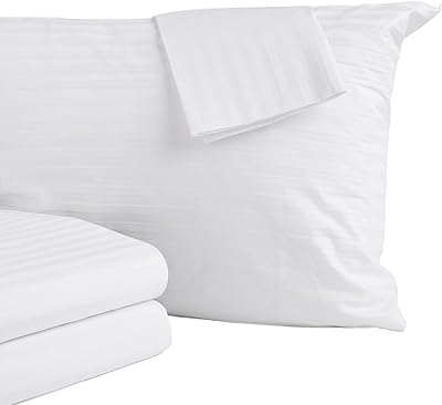 Great by Home, 8 100 % cotton ear protectors. 400 -thread pillowcase. Land-zipper protector. (King).. Your complete shopping solution, DIAYTAR NIGERIA offers extensive variety with budget-friendly delivery.