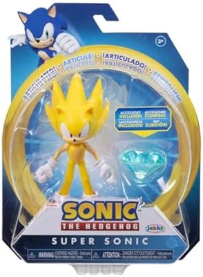 Set of articulated figurines Sonic the 4 -inch Hedgehog (choose the style) (Super Sonic).. Navigate through thousands of products at pocket-friendly prices with DIAYTAR NIGERIA's easy-to-use platform.