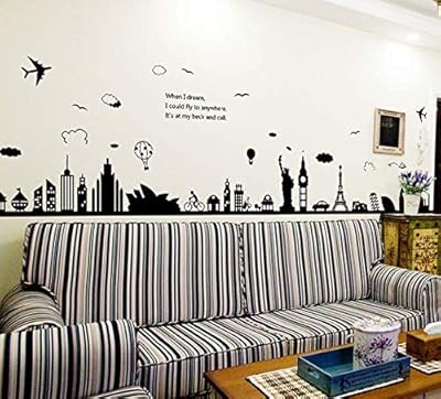 Removable stickers to decorate the walls of lounges and city -shaped rooms.. Your ideal shopping companion, DIAYTAR NIGERIA offers unmatched variety with delivery within a week.