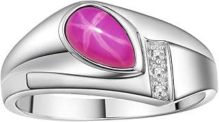 Sterling Silver Silver Star Ring with pear, sapphire and natural diamonds.. Shop with purpose at DIAYTAR NIGERIA, where your money goes further and delivery is always prompt.