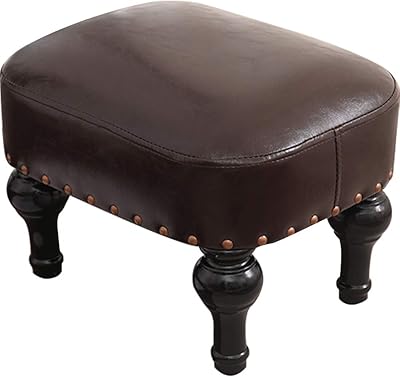 Kelendle Small chair for lounge footrest in brown wooden leather.. From tech gadgets to groceries, DIAYTAR Nigeria is your all-in-one online store. And the best part? Delivery happens fast — between 5 to 8 days.