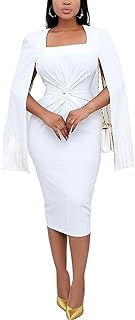 Long formal dress for Zokiva's woman, a tight dress with short sleeves and an elegant or L design (color: white, size: L).. Discover a world of affordable shopping with DIAYTAR NIGERIA's vast marketplace delivered to you in days.