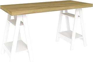 Bureau d'art artani, olmo blanc - l135 x p60 x h75 cm.. Your go-to destination for affordable online shopping, DIAYTAR NIGERIA delivers in under 8 days.