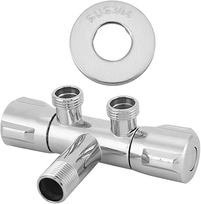 Toilet valve, G1/2 Super reflective, double outing, double stop for bathroom toilet counter.. DIAYTAR NIGERIA: Your partner in affordable shopping with nationwide delivery in just 5-8 days.