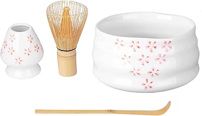 Matcha tea service, Matcha whip, traditional spoon, matcha bowl and ceramic whip support, Matcha party set by hand for a traditional Japanese tea festival (cherry blossom).. Shop smarter with DIAYTAR NIGERIA's vast product range and budget-friendly delivery within the week.