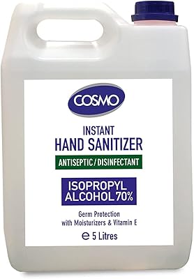Liquid disinfectant for the hands Cosmo Advanced 5L IPA 70% Protection.. Experience budget-friendly shopping at DIAYTAR NIGERIA, Nigeria's premier online marketplace with quick delivery.