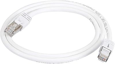 Amazon basics internet cable, high speed Go ethernet Cat 7, Internet cable patch - white, 3 feet (0.9 m), 1 package.. Shop the smart way with DIAYTAR Nigeria — fast delivery, affordable everything.