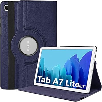 Intelligent rear shell in 360 degree Rotative Polyurethane Mazz for Samsung Galaxy Tab A7 Lite 8.7 T220 T225 (Blue).. Shop with purpose at DIAYTAR NIGERIA and receive products at unbeatable prices within the week.